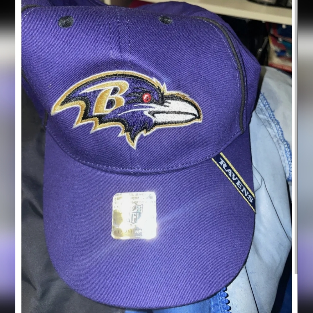 BDA Baltimore Ravens NFL Adjustable Purple Hat Cap/ M&T Bank Stadium Sports